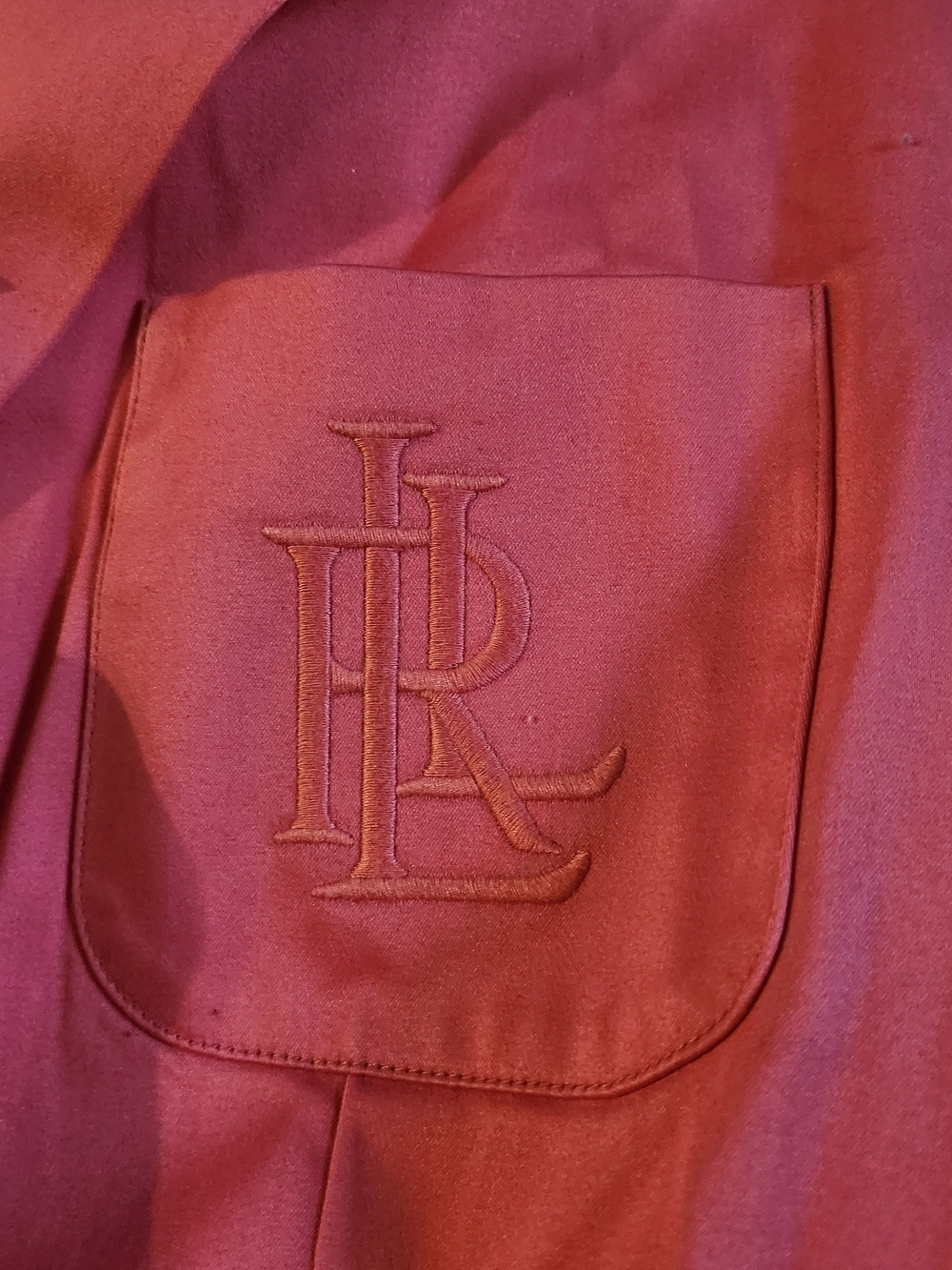 Lauren Ralph Lauren Women's Blazer with Monogram Pocket — Hot PINK